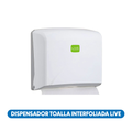 Dispensador Toalla Interfoliada Live Blanco Live