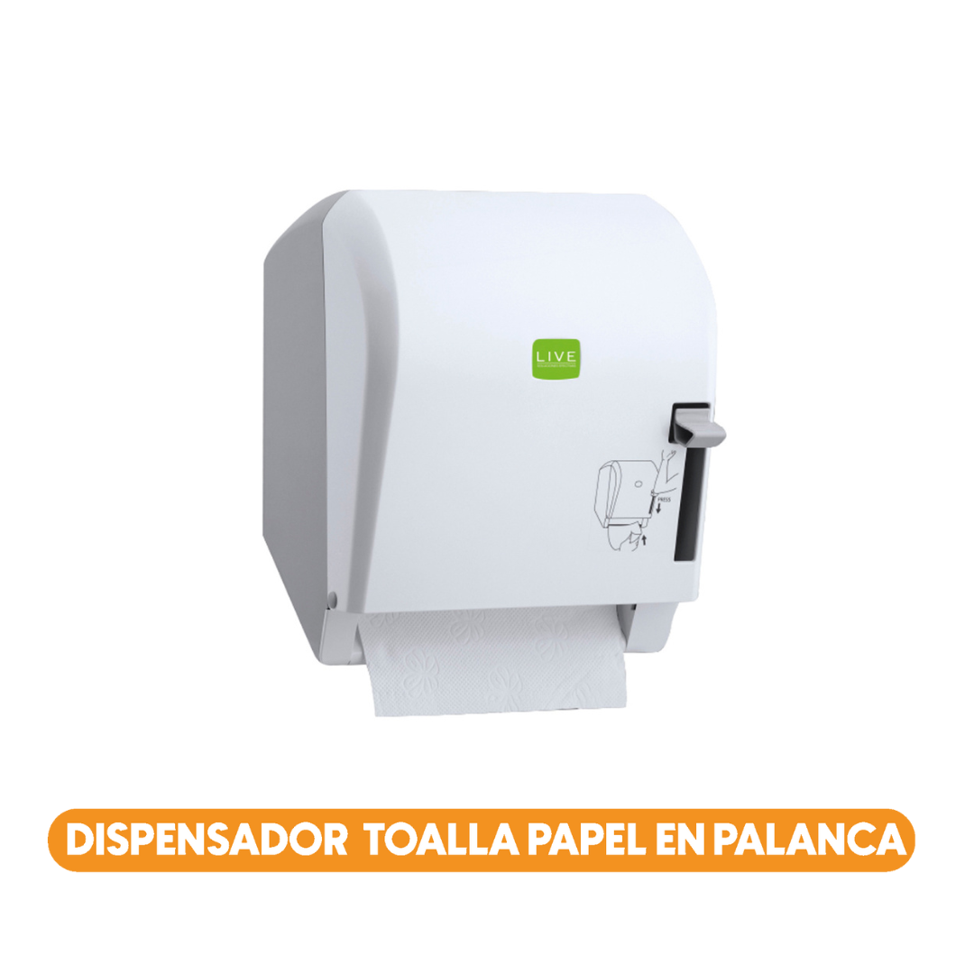 Dispensador Toalla Papel en Palanca