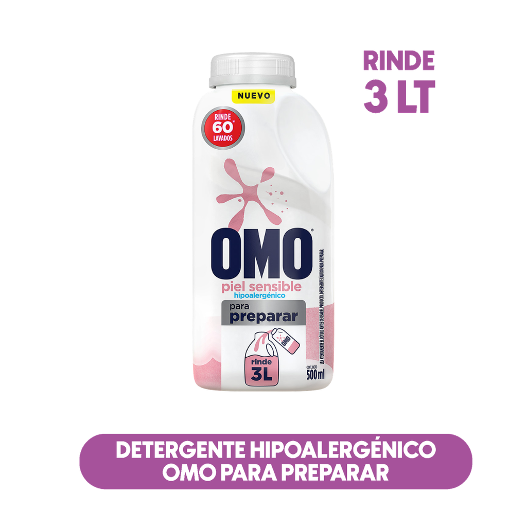 Detergente Hipoalergénico Omo para preparar