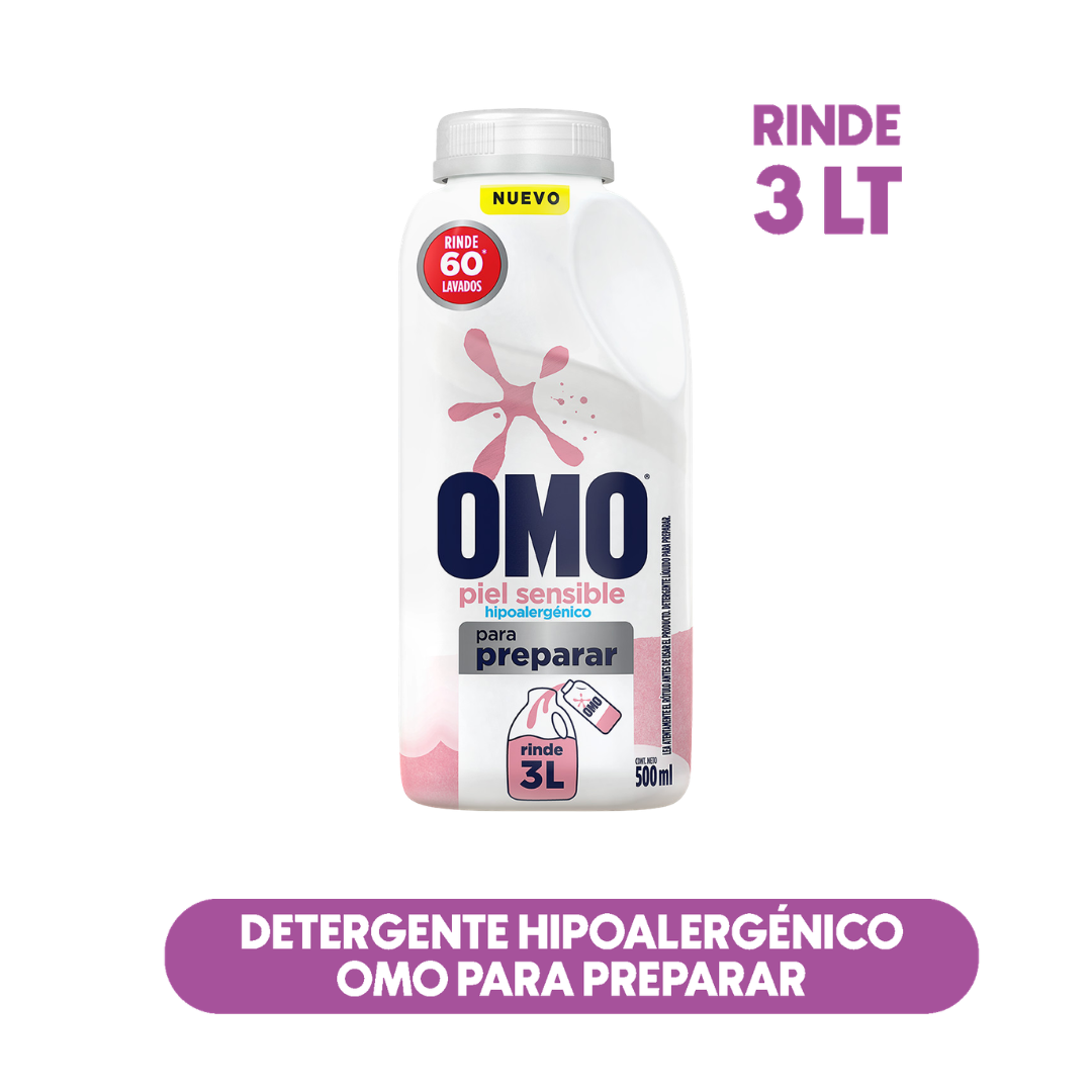 Detergente Hipoalergénico Omo para preparar