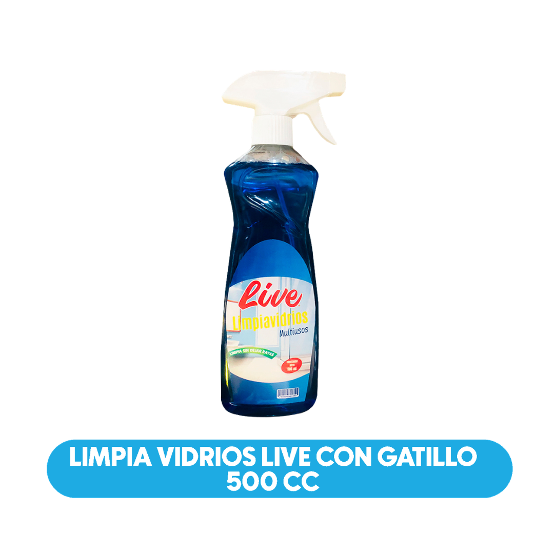 Limpia Vidrios Live con Gatillo 500 cc
