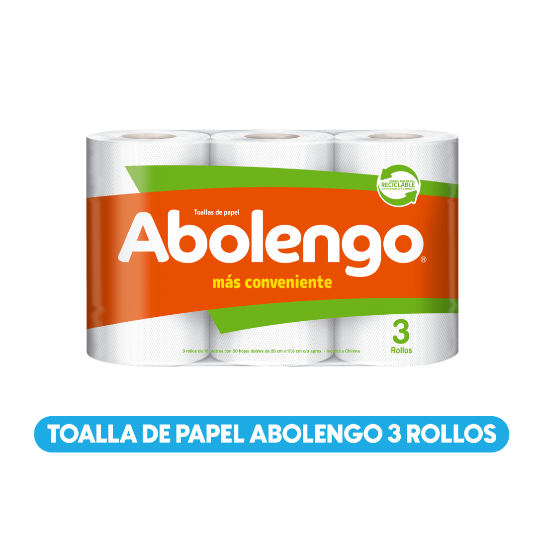 Toalla Papel Abolengo 3 Rollos