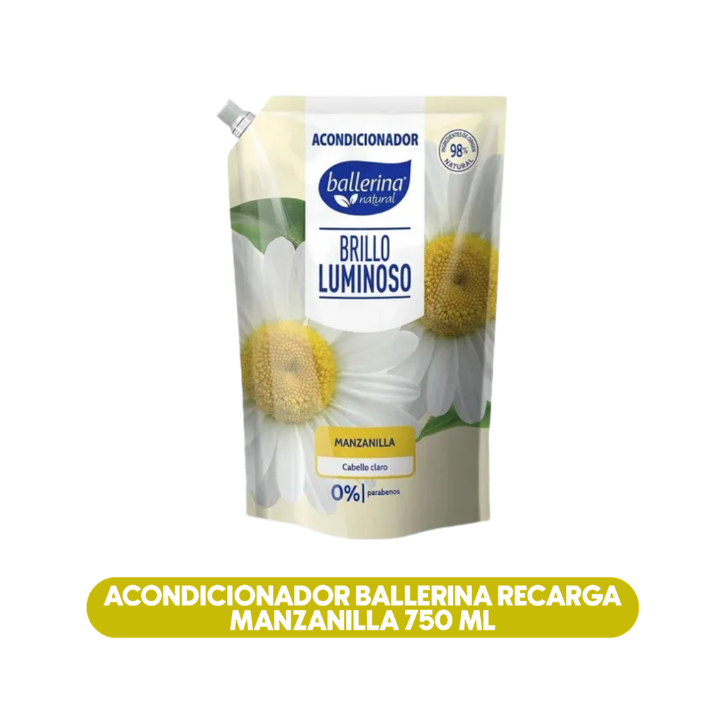 Acondicionador Ballerina Manzanilla recarga 750 ml