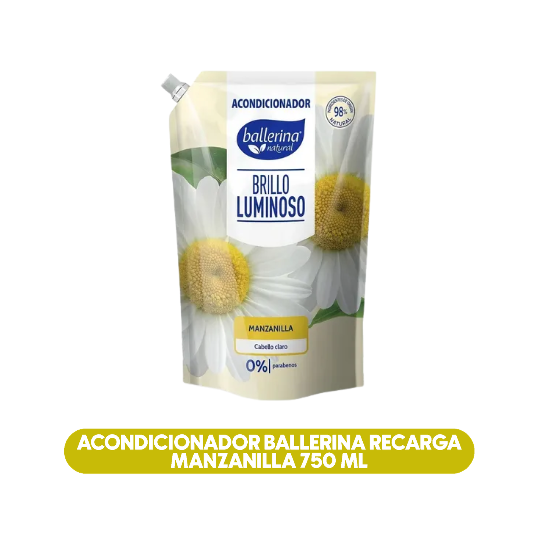Acondicionador Ballerina Manzanilla recarga 750 ml