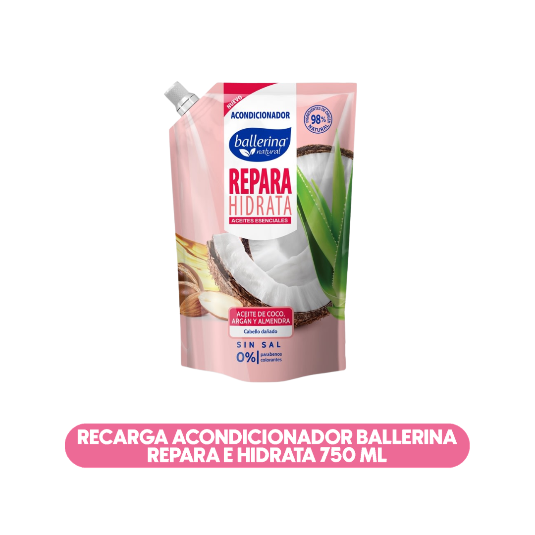 Acondicionador Ballerina Repara hidrata 750 ML