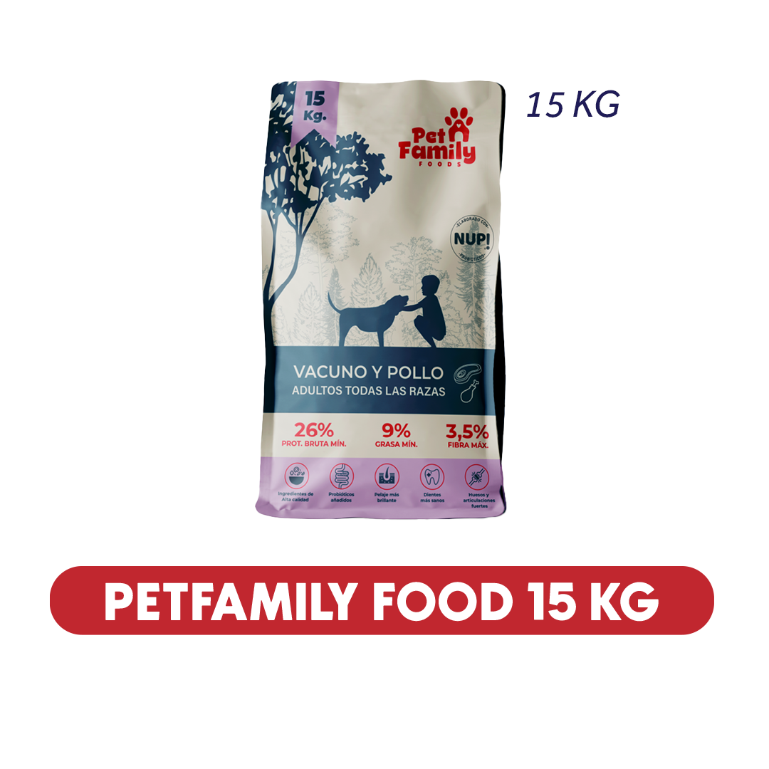 Perro PetFamily Food 15 kg Todas las Razas