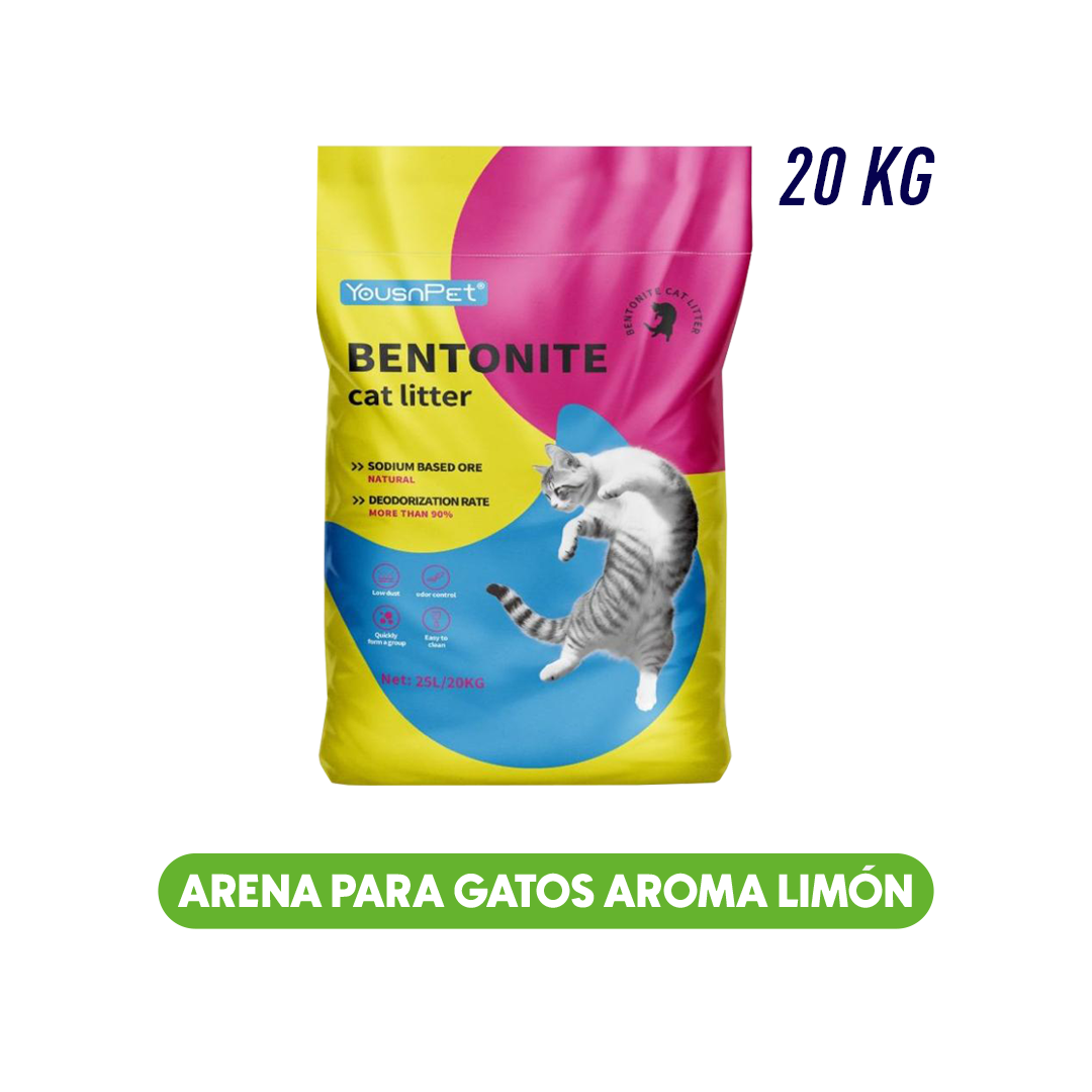 Arena Sanitaria para Gatos Aroma Limón