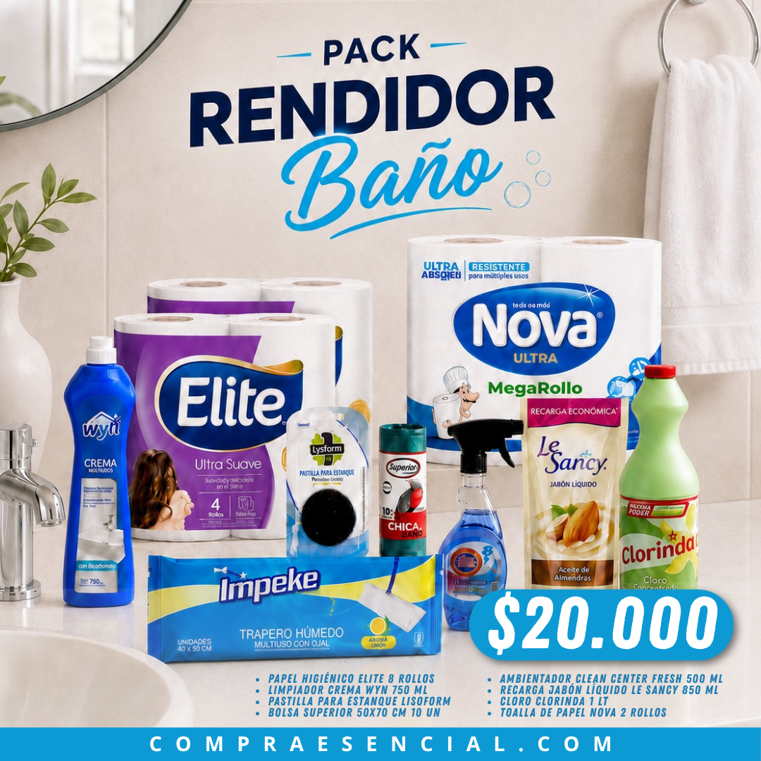 Pack Rendidor Baño