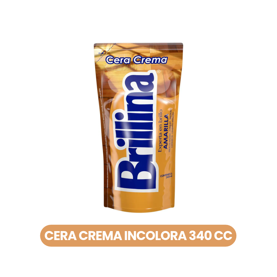 Cera en Crema Brillina Amarilla 340 ml