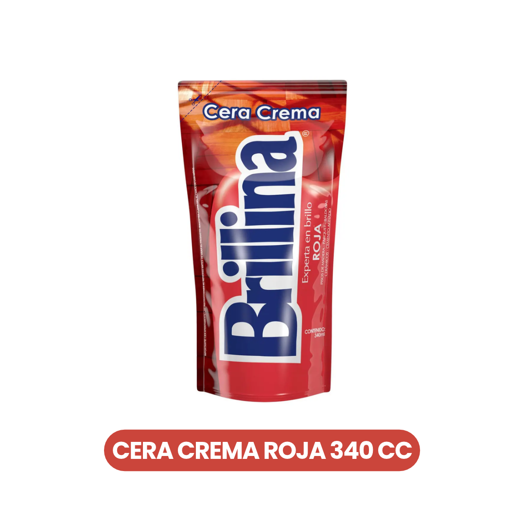 Cera en Crema Brillina Roja 340 ml