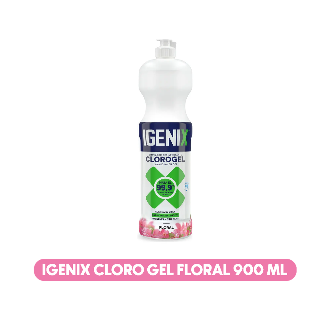 Cloro Gel Igenix Floral 900 ml