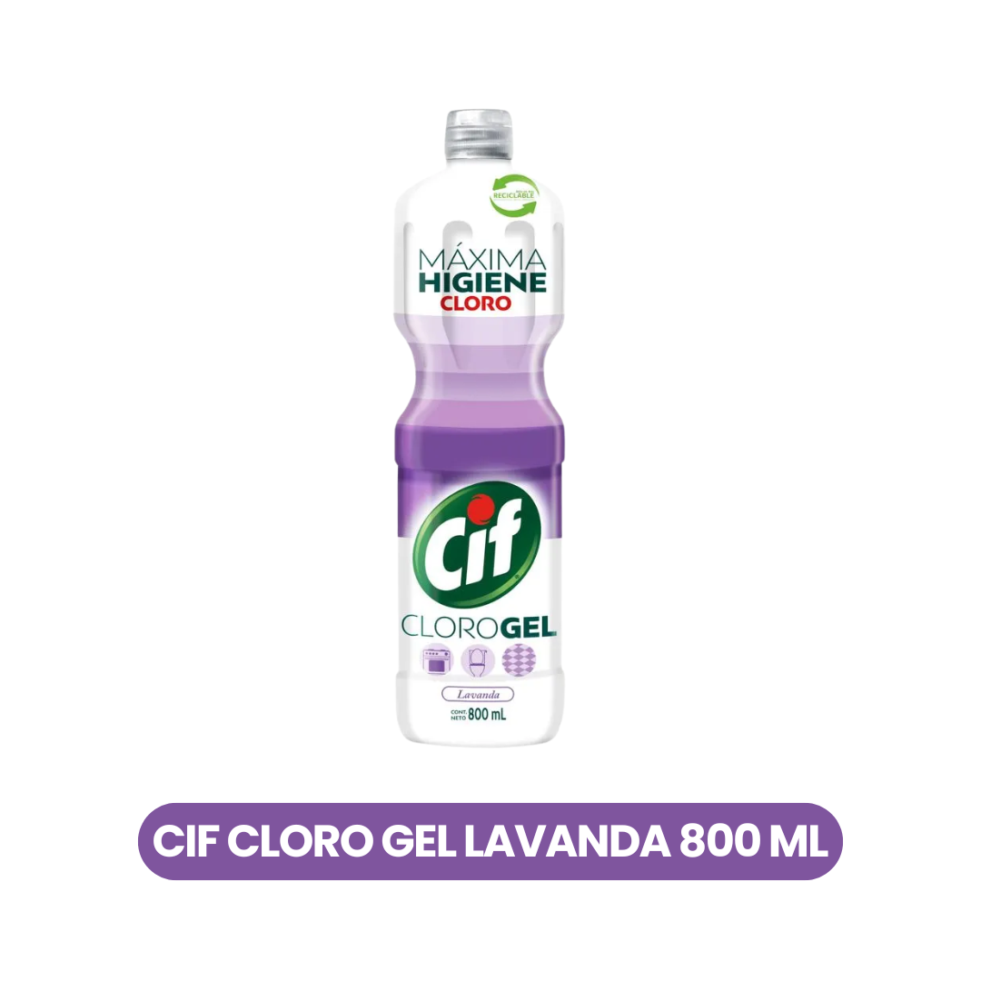 CIF Cloro Gel 800 ML Lavanda
