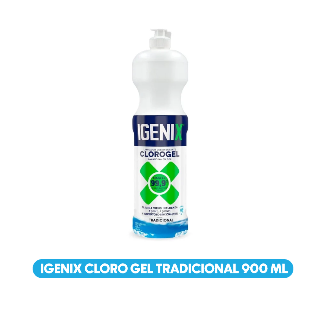 Cloro Gel Igenix Tradicional 900 ml