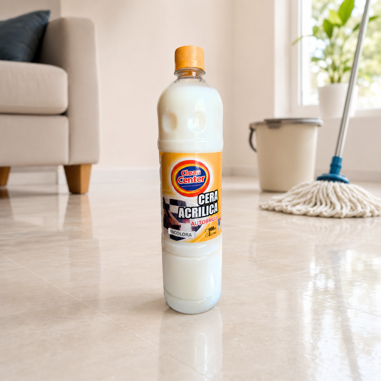 Cera Acrílica autobrillo incolora