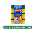 Esponja Virutex Multiuso Anatomica 3 Unidades