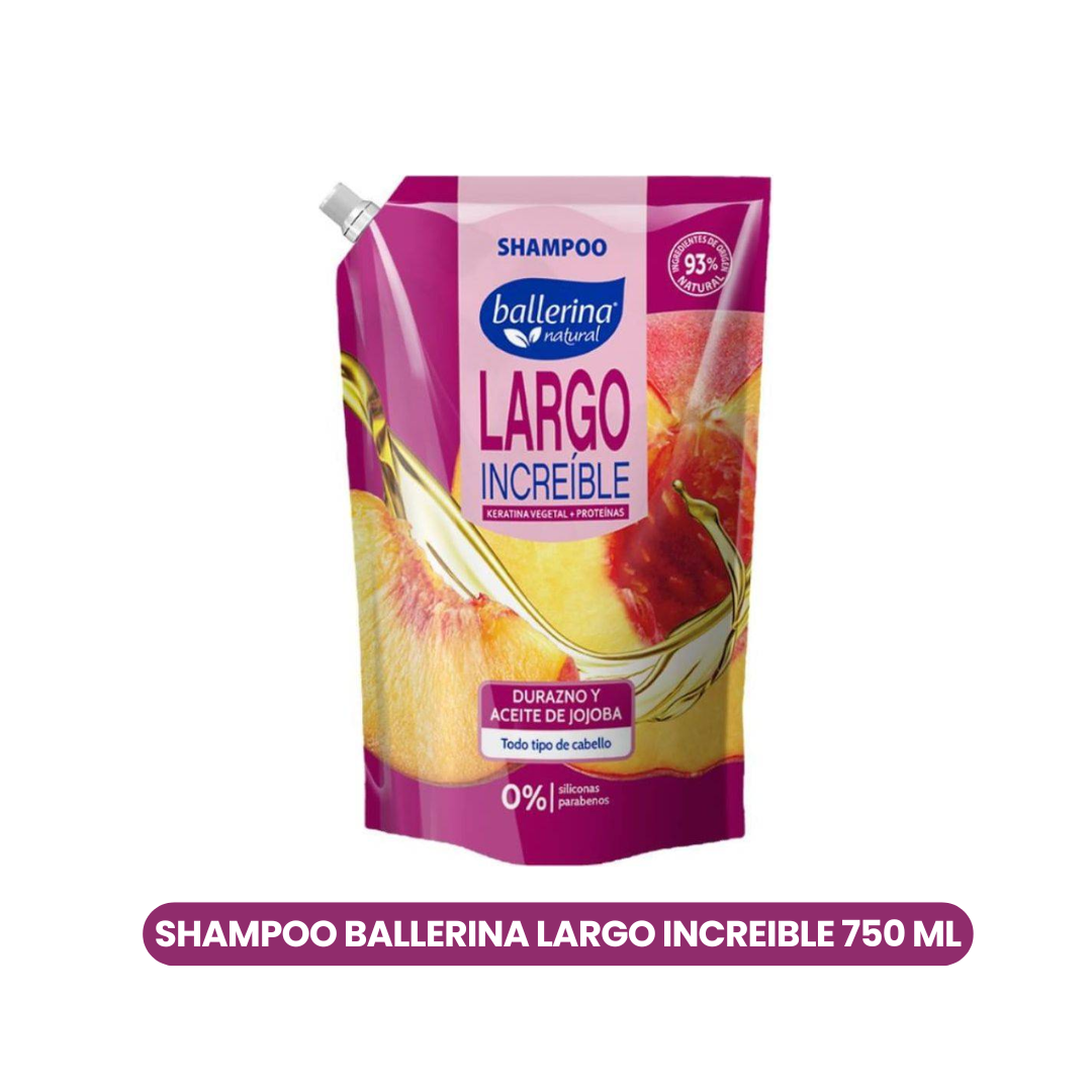 Shampoo Ballerina Largo Increible 750 ML