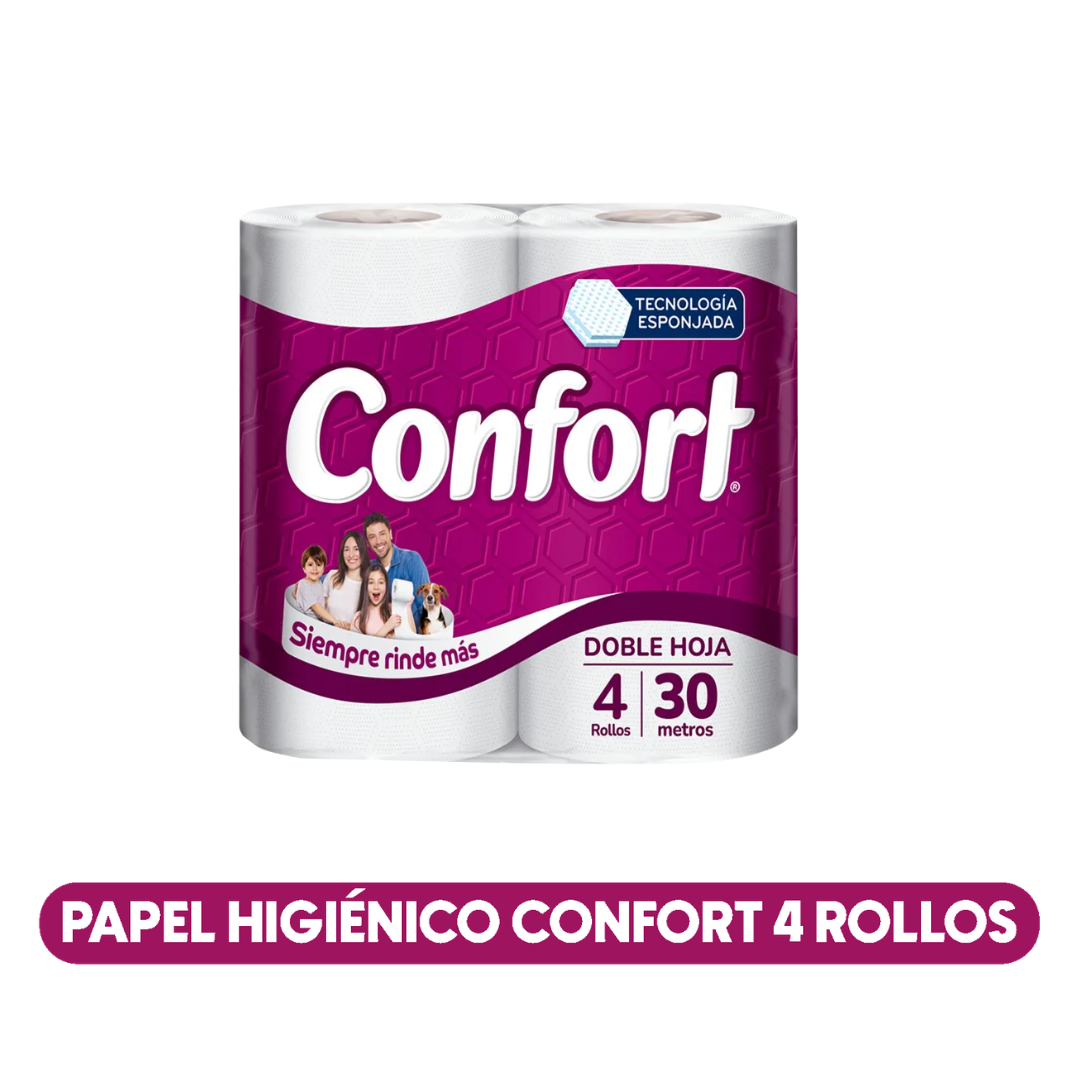 Papel Higiénico Confort doble hoja