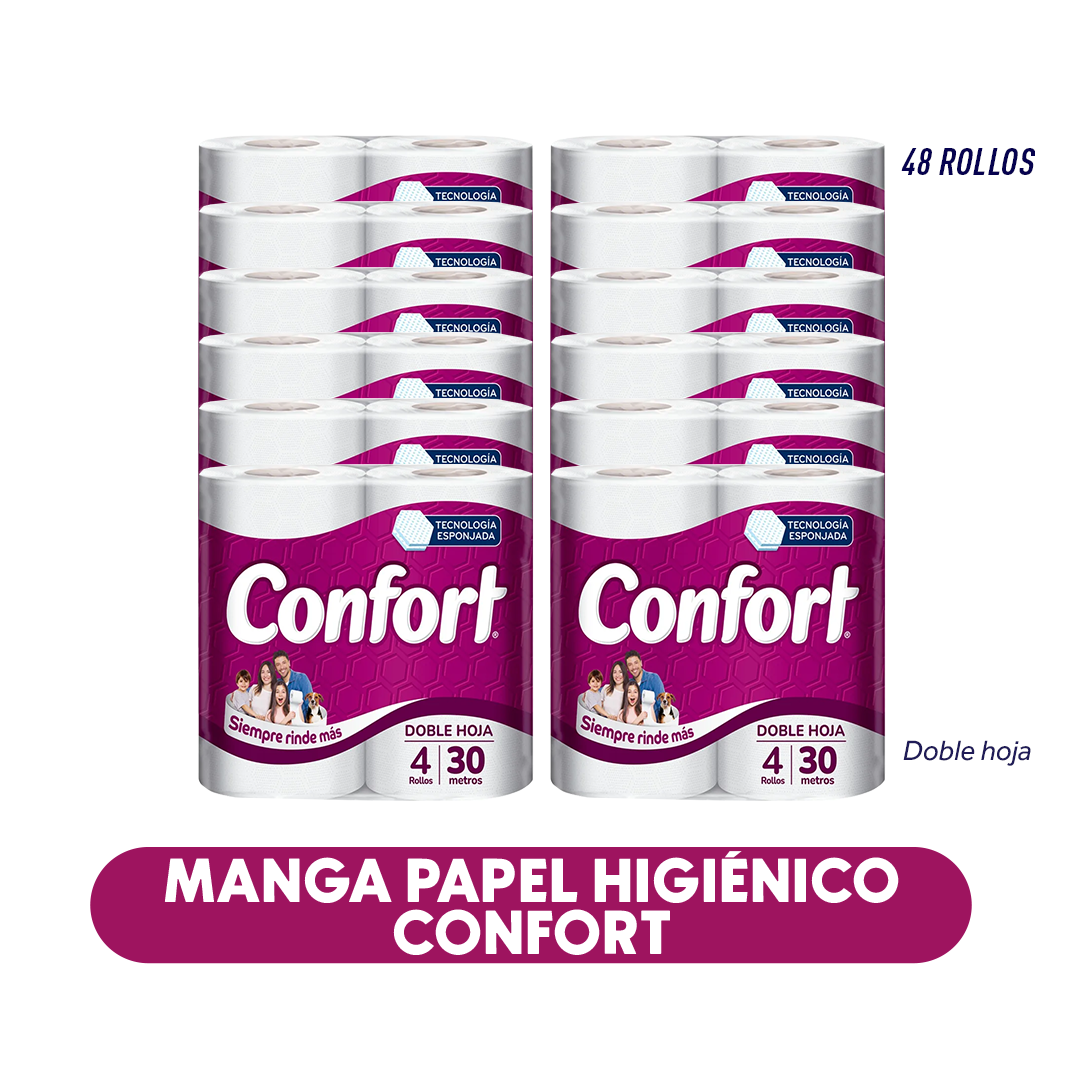 Manga Papel Higiénico Confort doble hoja