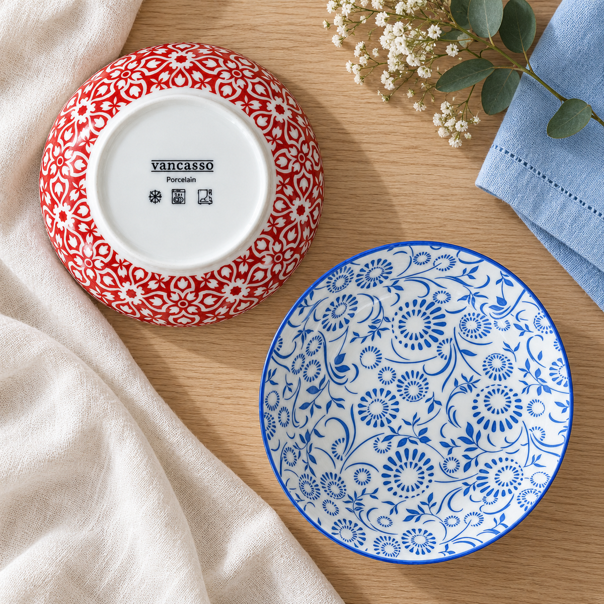 Plato Hondo Encanto Azul