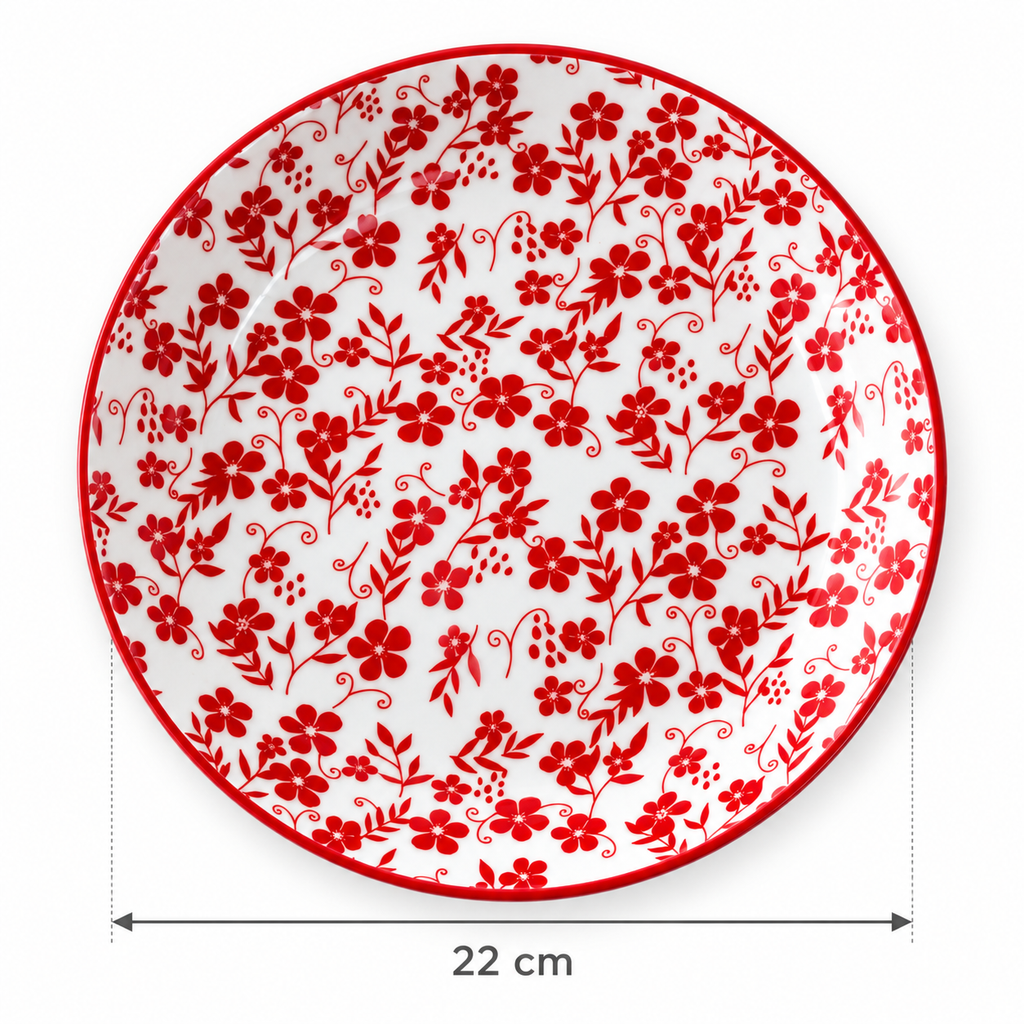 Plato Hondo Flor de Primavera