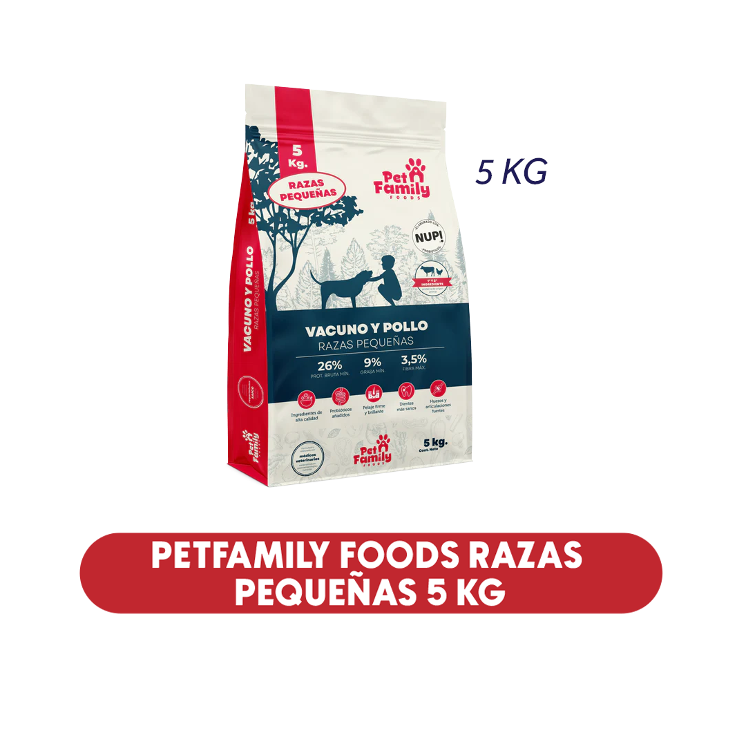 Perro PetFamily Food 5 kg Raza Pequeña