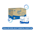 Toallas Scott Essential Airflex  6 rollos de 177 metros
