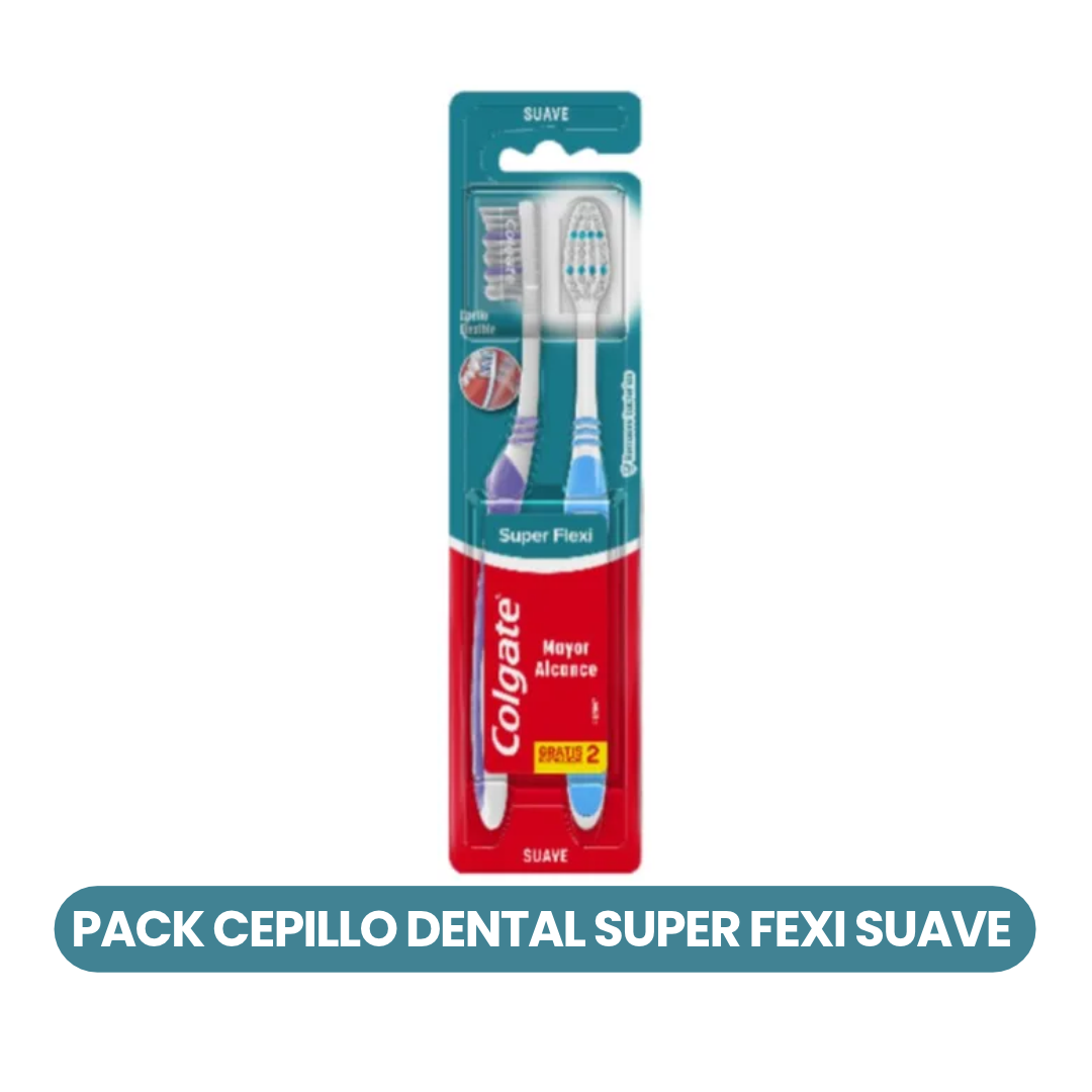 Cepillos Dentales Colgate Super Flexi Suave – 2 unidades