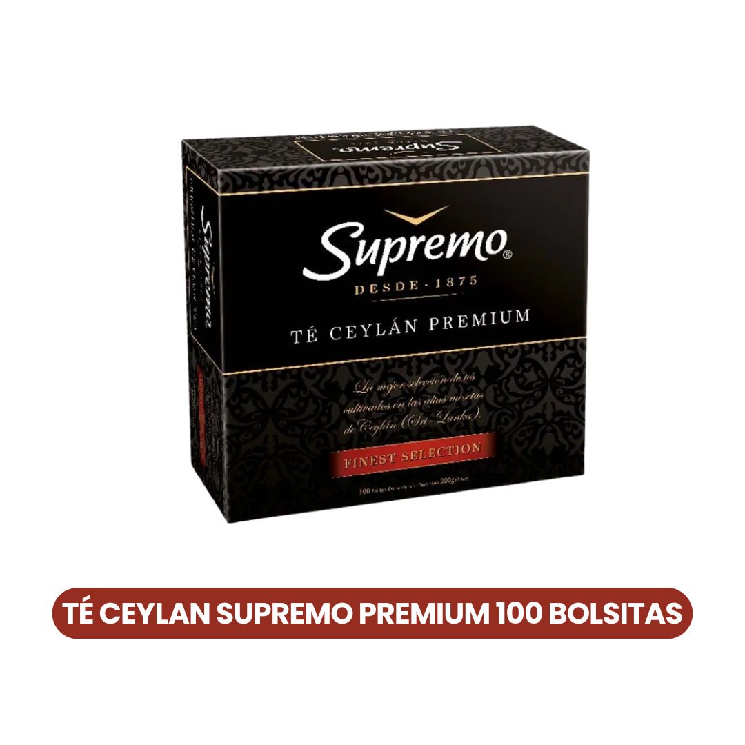 Té Ceylán Supremo Premium 100 bolsitas