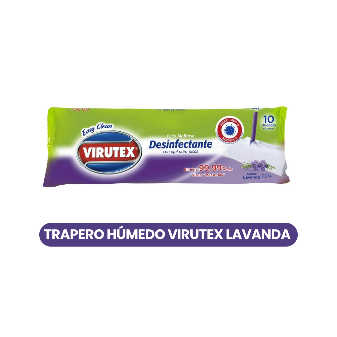 Trapero Húmedo Virutex Lavanda 10 unidades
