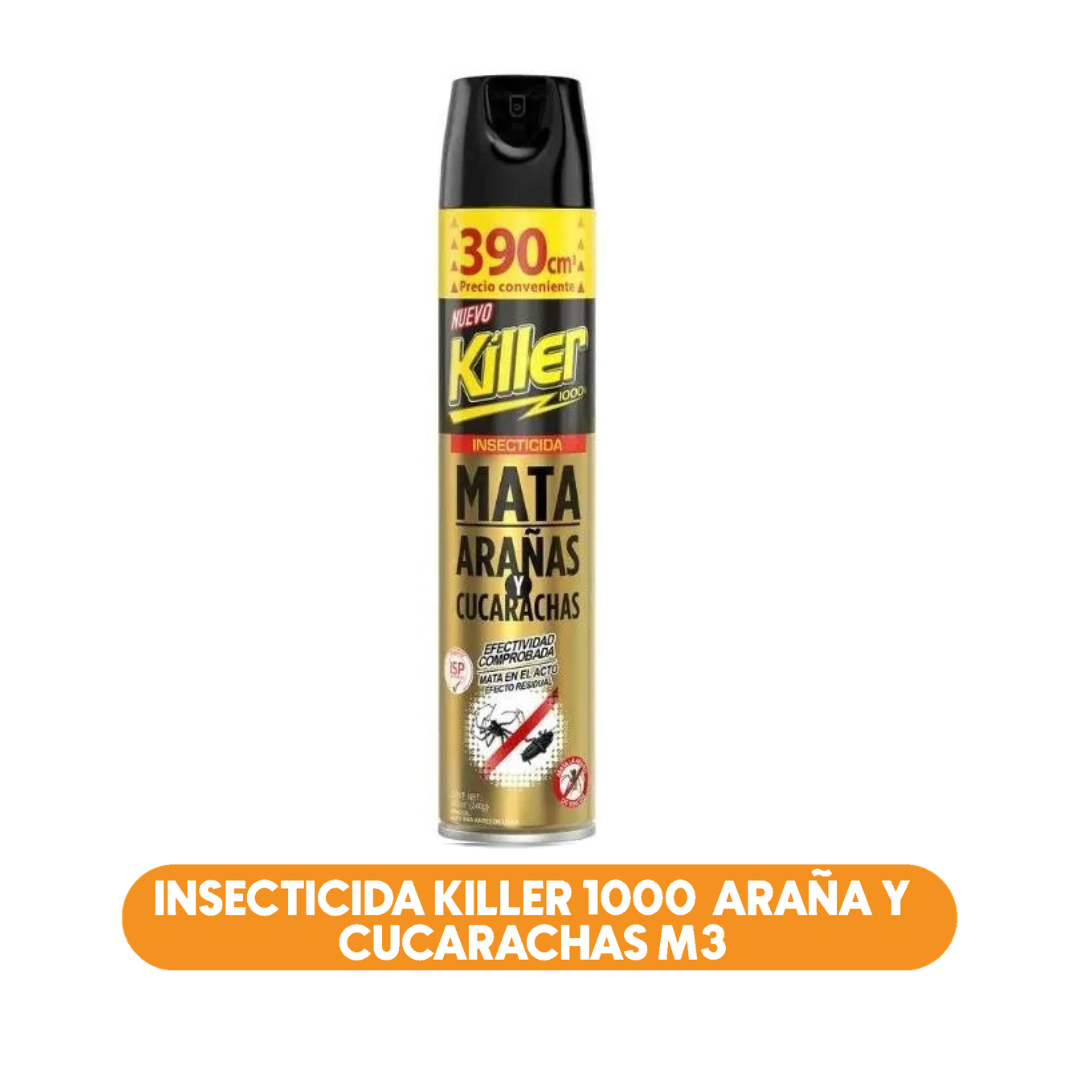 Insecticida Killer 1000 Arañas y Cucarachas M3