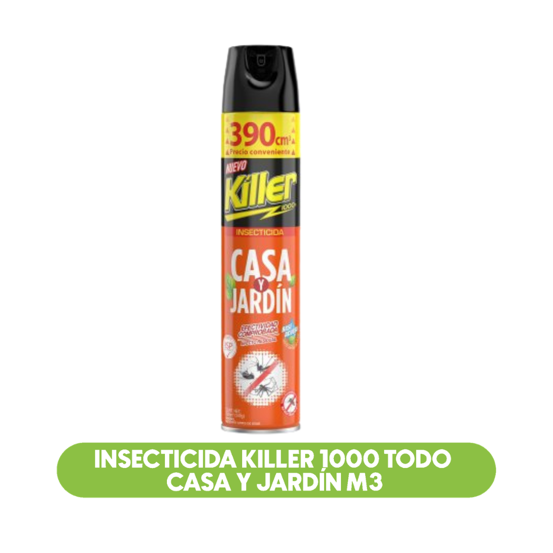 Insecticida Killer 1000 Todo Casa y Jardin M3