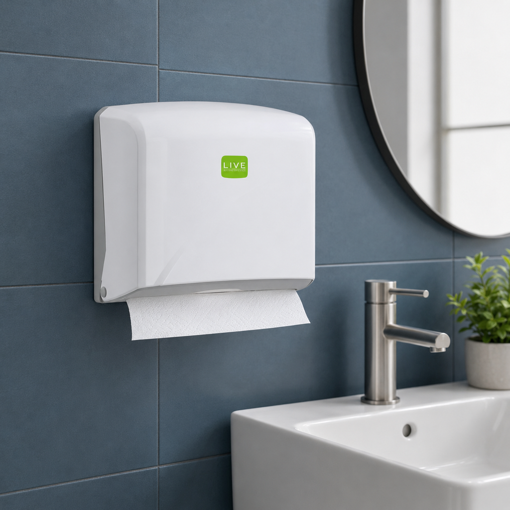 Dispensador Toalla Interfoliada Live Blanco