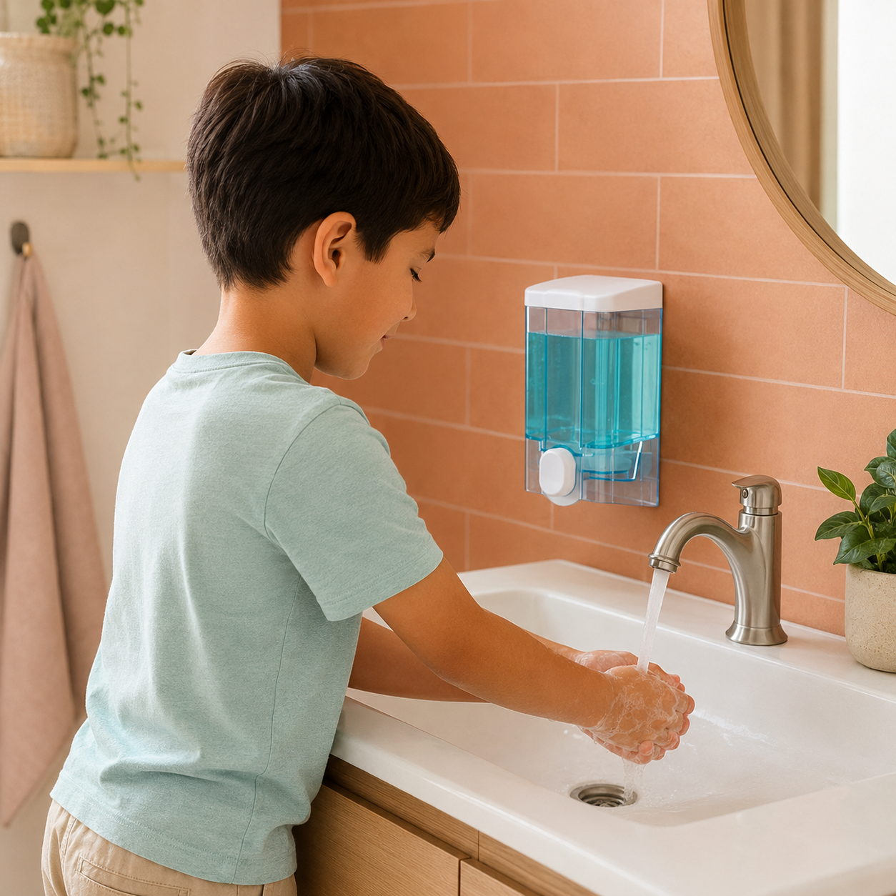 Dispensador Jabon Live Granel Clasicc Transparente 500 Ml