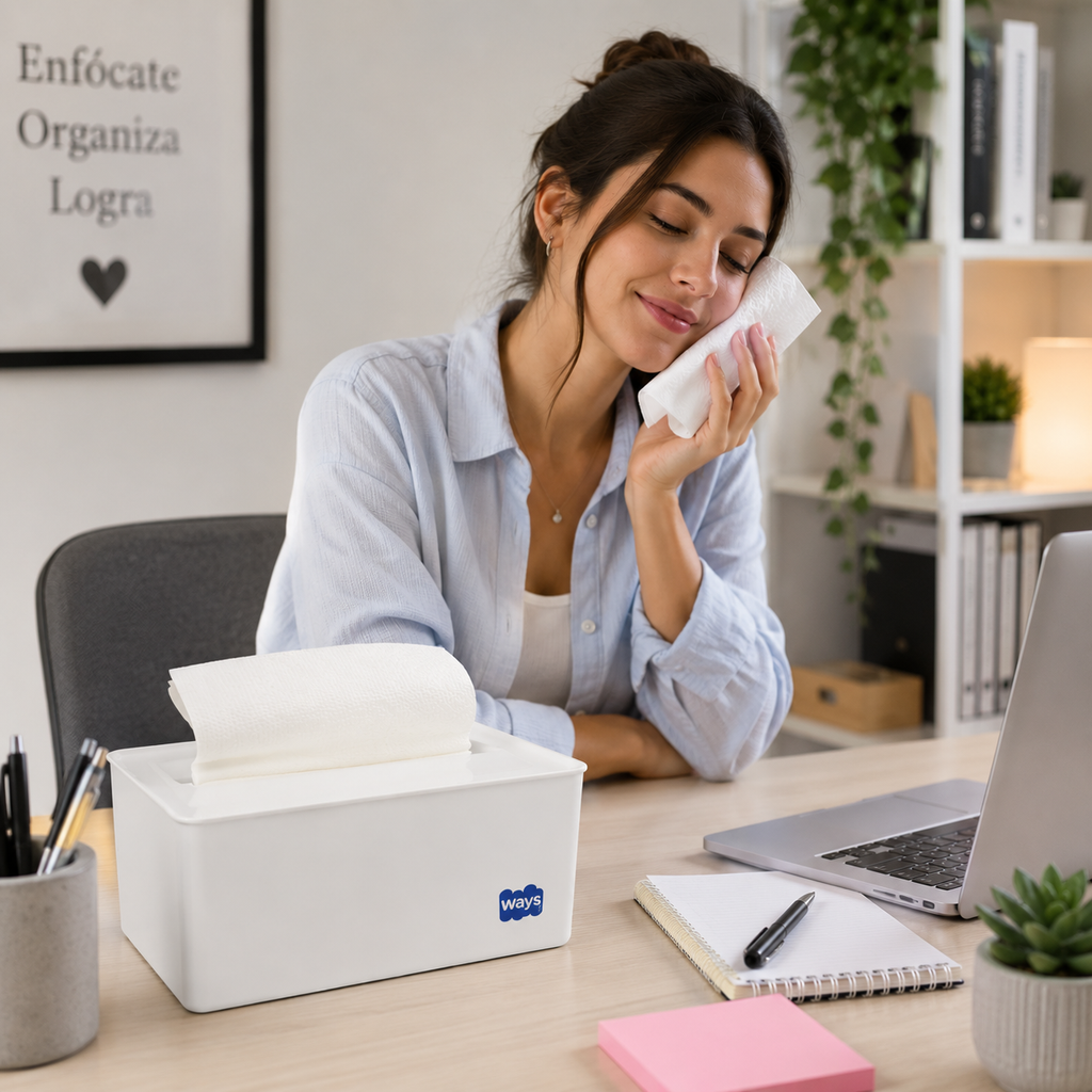 Dispensador Papel Toalla Interfoliada para Mesa Ways