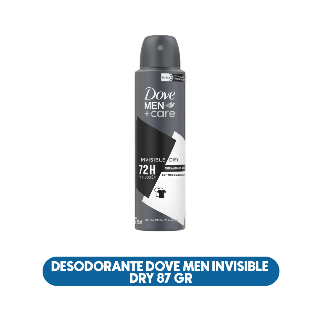 Desodorante Dove Men Invisible Dry Spray 87 gr