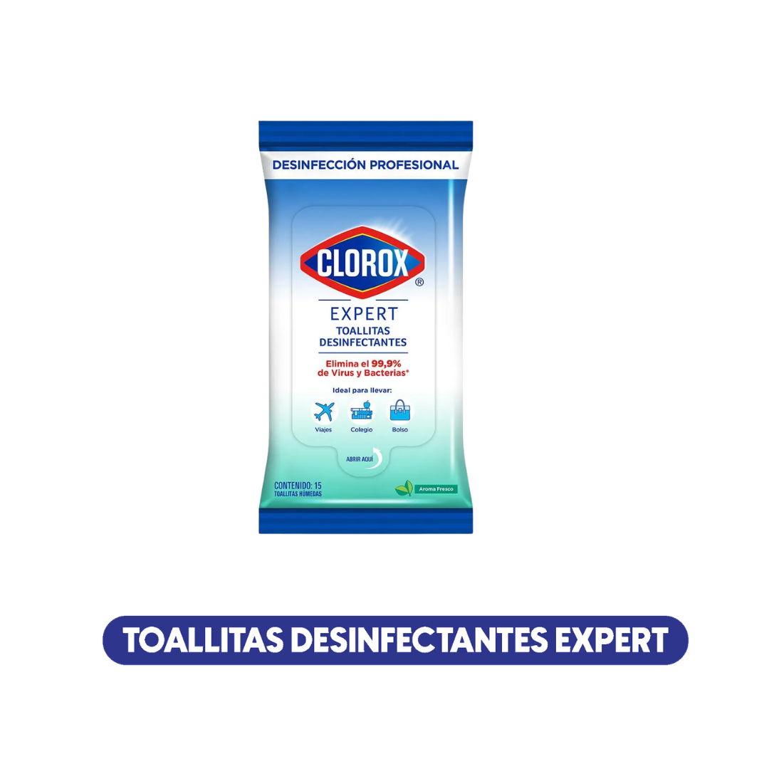 Toallas desinfectantes Clorox 15 Un