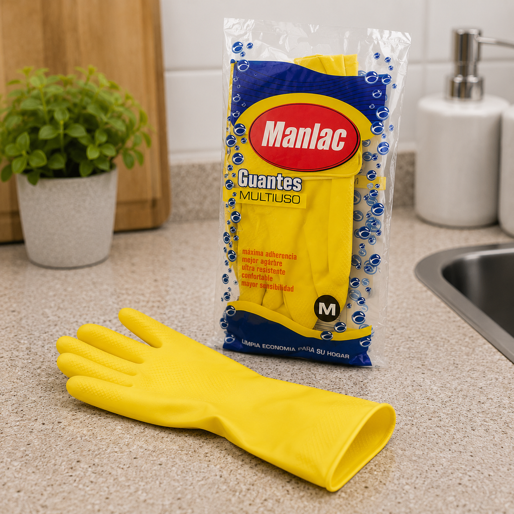 Guante Multiuso Manlac Amarillo Talla M