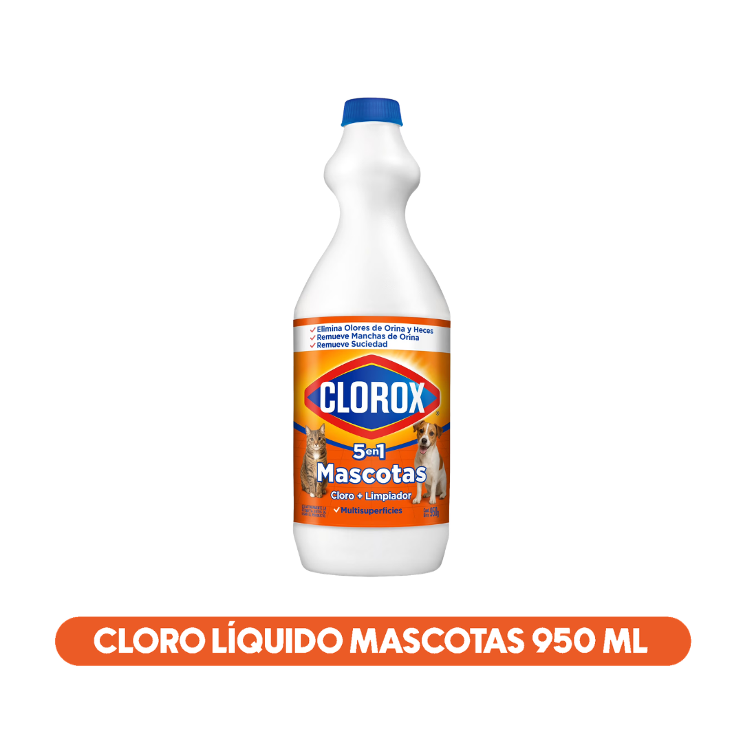 Cloro Líquido Mascotas 950 ml