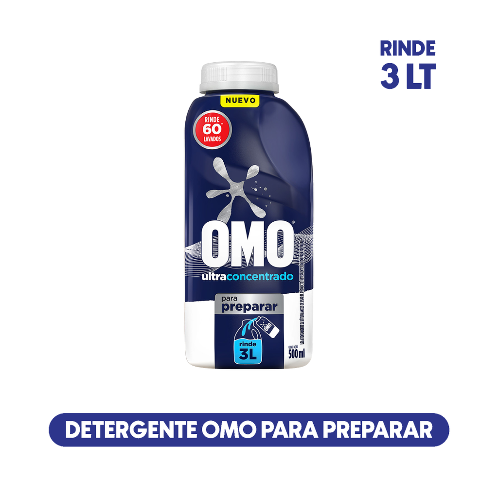 Detergente Omo para preparar