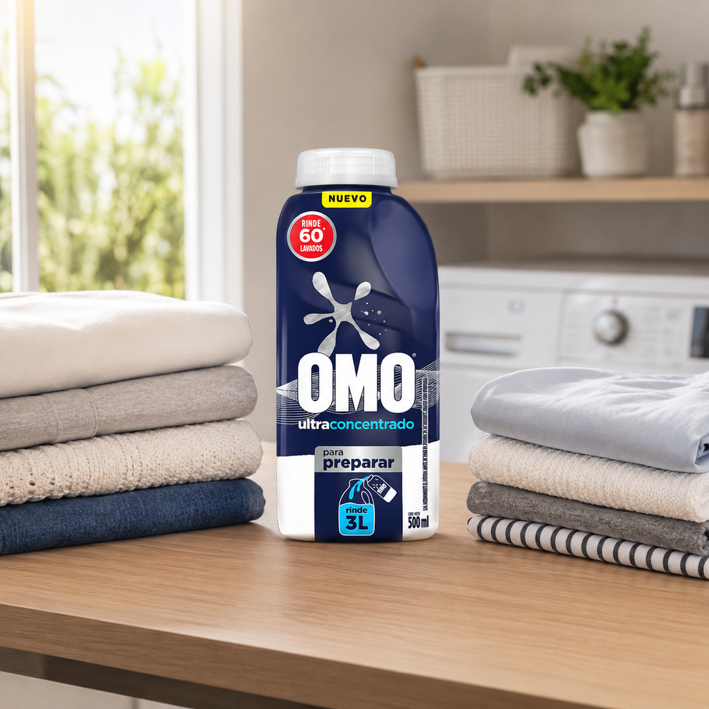 Detergente Omo para preparar