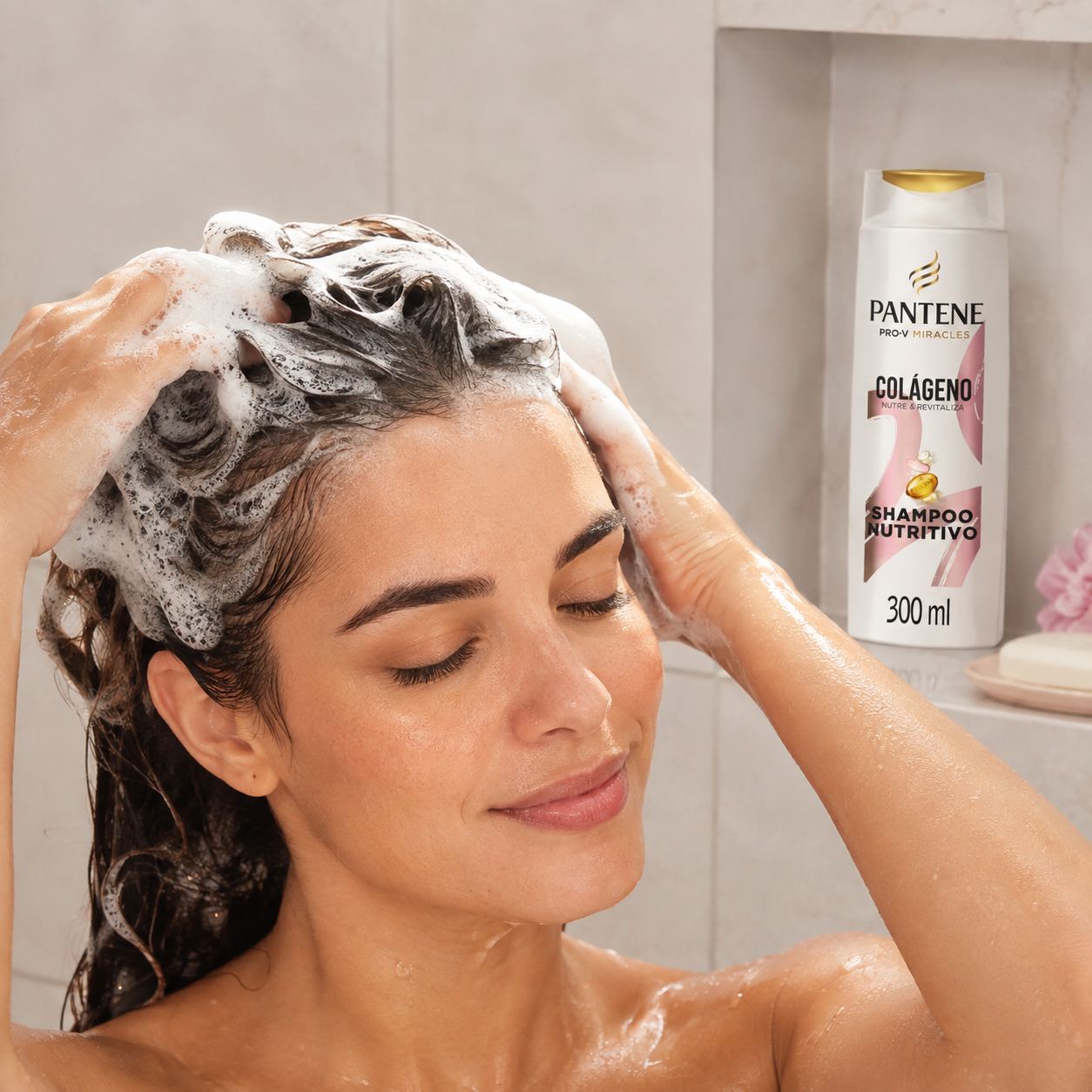 Shampoo Pantene Colágeno 300 ML