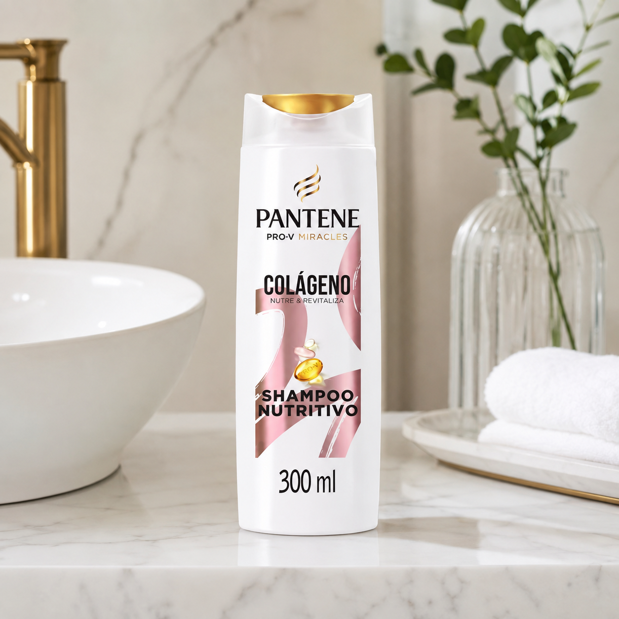 Shampoo Pantene Colágeno 300 ML