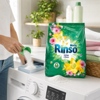 Detergente en Polvo Rinso Matic Lirios y Rosas 800 gr
