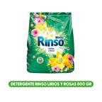 Detergente en Polvo Rinso Matic Lirios y Rosas 800 gr
