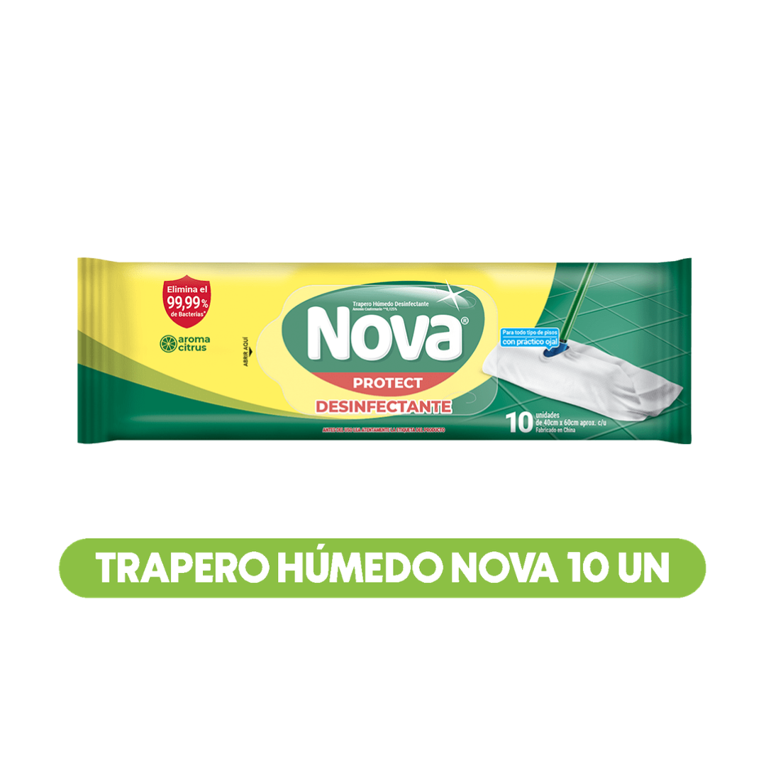 Trapero Húmedo Desinfectante Nova 10 UN