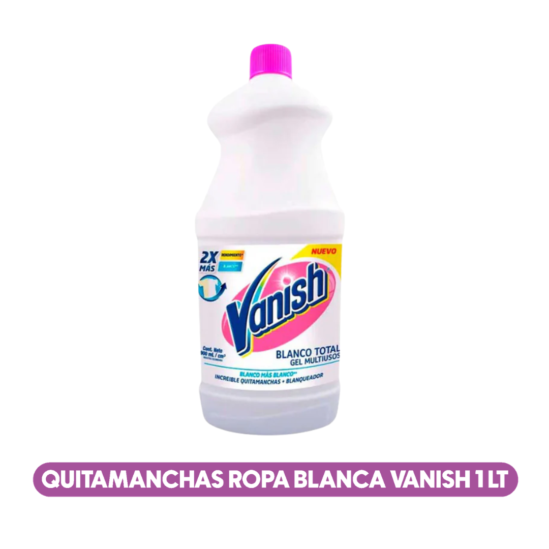 Quitamanchas Vanish Liquido Ropa Blanca 900 Ml